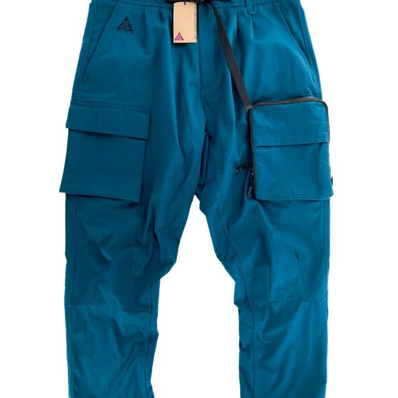 NWT NIKE ACG Woven Cargo Pants Midnight Turquoise CD7646-347 GORP Techwear XL - Picture 2 of 10